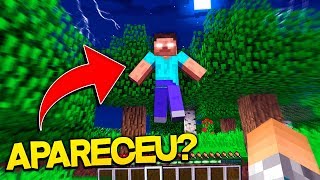 O HEROBRINE APARECEU NA MINHA FRENTE !! - Minecraft Herobrine