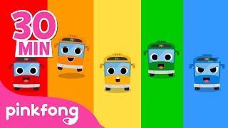 Autobuses de Colores y más canciones de autos | Pinkfong Canciones ​Infantiles