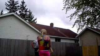 Pregnant lady belly pumping
