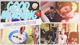 Моё Летнее Утро || M Y  M O R N I N G  R O U T I N E || Спорт-Зал, Завтрак|| Gelya Star ||