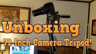 Unboxing 72 Inch Tripod For Camera!