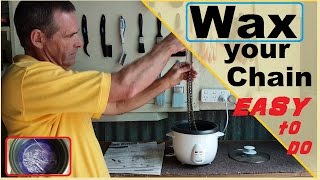 Wax your chain - best lube ever !