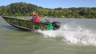 САМОДЕЛЬНАЯ ЛОДКА ИЗ АЛЮМИНИЯ  EVINRUDE 9.9/15