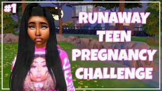 MEET MIA HENDRIX | RUNAWAY TEEN PREGNANCY CHALLENGE #1 | THE SIMS 4