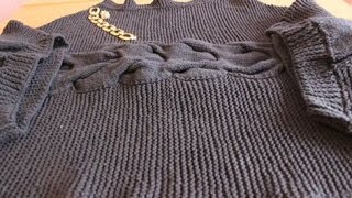 Как связать Пончо с королевской косой   How to link with the royal oblique Poncho