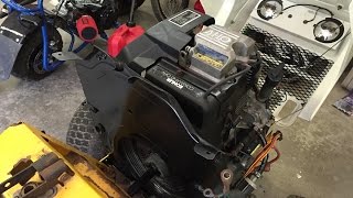 cub cadet 2000 series build pt6-- drive shaft painted parts and throttle linkage