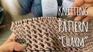 Красивейший УЗОР для КАРДИГАНА "Charm" / Beautiful knitting pattern for cardigan