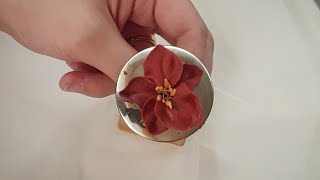 크리스마스 로즈 헬레보루스 꽃짜기 - 앙금플라워케이크기초/How to pipe a bean paste flower helleborus [뉴뉴케이크랩/Newnewcake Lab.]