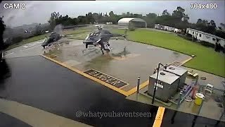 Two Police Helicopters Destroyed In Catastrophic Rotor Collision