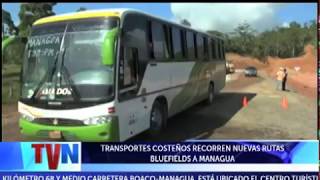 TRANSPORTES COSTEÑOS RECORREN NUEVAS RUTAS BLUEFIELDS A MANAGUA