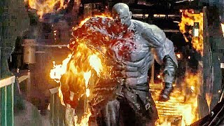 Resident Evil 2 Remake Mr. X Tyrant Boss Fight Gameplay