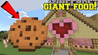 Minecraft: GIANT FOOD!!! (EAT HOUSE SIZED FOOD!)