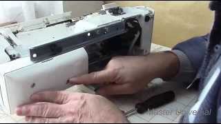 Как открыть пластиковый корпус на Janome MYExcel 18W. Видео №112.