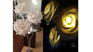 роза светильник из изолона, lâmpada,lamp, lámpara  灯 Lampe lámpara