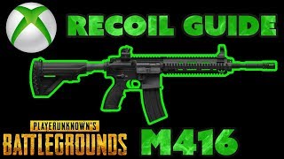 PUBG XBOX Recoil Guide - M416 Assault Rifle