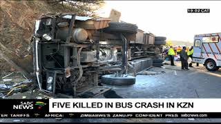Investigations on cause of KZN bus crash that killed 5 are underway