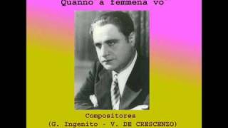 BENIAMINO GIGLI in QUANNO ´A FEMMENA VO´ - Translation