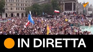 #Londra: manifestanti scendono in strada contro l’obbligo vaccinale