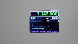 7MHｚ TRX(2)  TFT-LCD VFO controller ajusted S-meter   DE JA2NKD
