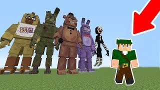 ANIMATRONICS GIGANTES ATACAM A CIDADE !! - MINECRAFT FIVE NIGHTS AT FREDDY'S