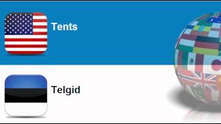 Learn Estonian = Topic = Textile camping goods