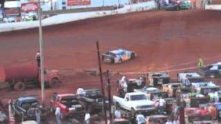Scott Bloomquist and The nightmare qualifying at Tazwell TN 08 lucas oil series 50,000 to win