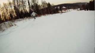 г. Гурьевск, гора "Золотая". Январь Февраль 2012г. Snowboard
