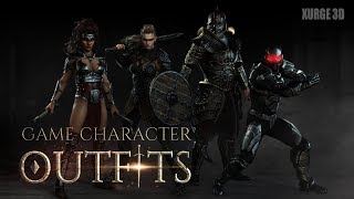 Xurge 3D Vol.2 - Game Character Outfits Content pack for Character Creator & iClone