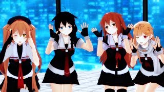 【MMD艦これ】ポーカーフェイス／改二白露型姉妹