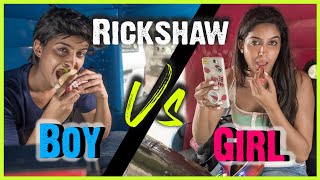 Boys VS. Girls : Rickshaw Ride | BIG CONTEST SURPRISE | Rickshawali