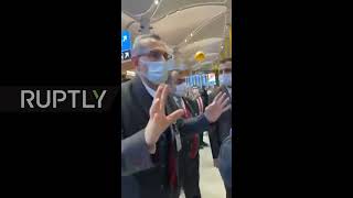 Turkey: Passengers protest cancellation of flights at Istanbul Airport