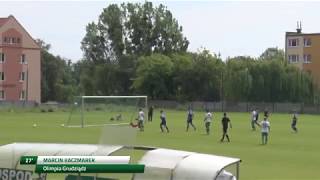 Bramka z meczu sparingowego Olimpia Grudziądz - Drwęca Nowe Miasto Lubawskie (1:0)