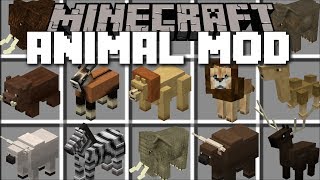 Minecraft LOTS OF ANIMALS MOD / HELP MARK SPAWN HIS JUNGLE VILLAGE ANIMALS!! Minecraft