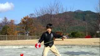 diabolo ルーティン  大道芸人ハンド （ 小学校4年生 ）  ディアボロ