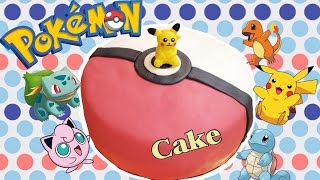Торт с сюрпризом Покемон Покебол Пикачу ⚡️ DIY Pokeball cake with a surprise: Pokémon Pikachu