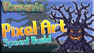 Terraria: Pixel Art - MOURNING WOOD! (Speed Build!)