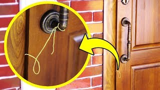 Si tu Remarques un Fil Sur la Poignée de ta Porte, Fais Attention !