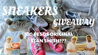 SNEAKERS GIVEAWAY || 700 PESOS ORIG STAN SMITH || NEW YEEZY RELEASE