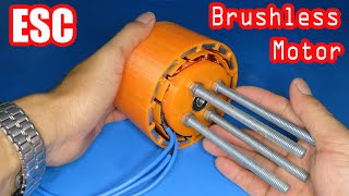 How to make a big powerful Brushless motor | DIY 3D Printed Brushless ESC motor 2020