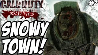 "PRESENT EASTER EGG & MORE MONKEYS!" - Custom Zombies "SNOWY TOWN" FINALE! (CoD WaW Custom Zombies)