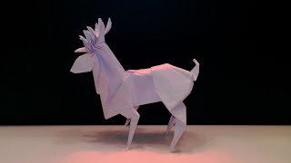 Новогодние поделки 2015 своими руками - Олень из бумаги (Origami Deer)
