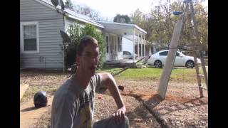 Home made trenching machine