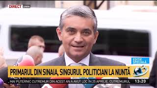 Primarul din Sinaia, singurul politician de la nuntă