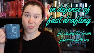 (in defense of) FAST DRAFTING // an exploration into the process of famous authors