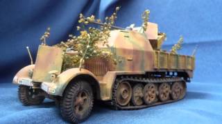 Tamiya Sd.Kfz. 7/2 armoured cab type with 3,7cm FlaK 37 in 1/35 scale