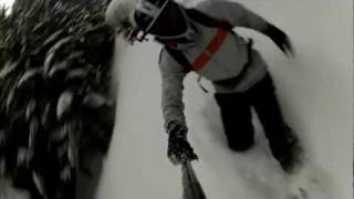 Dümlerhütten Abfahrt mit dem Snowboard PRO-ADVENTURES.com