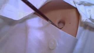 Friend tickling my belly button !!