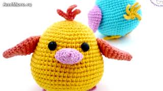 Амигуруми: схема Забавных птичек. Игрушки вязанные крючком. Free crochet patterns.