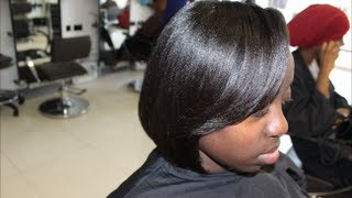 Salon Work| Simple One length bob
