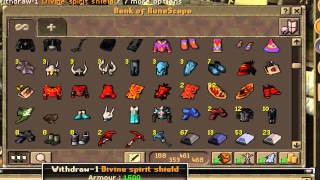 Runescape's NightmareRH's Full Bank After 99 Prayer!